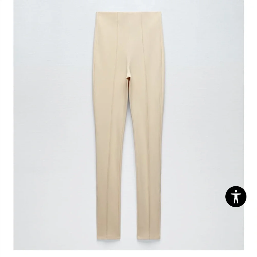 Zara High Rise Slit Leggings - Picture 8 of 9